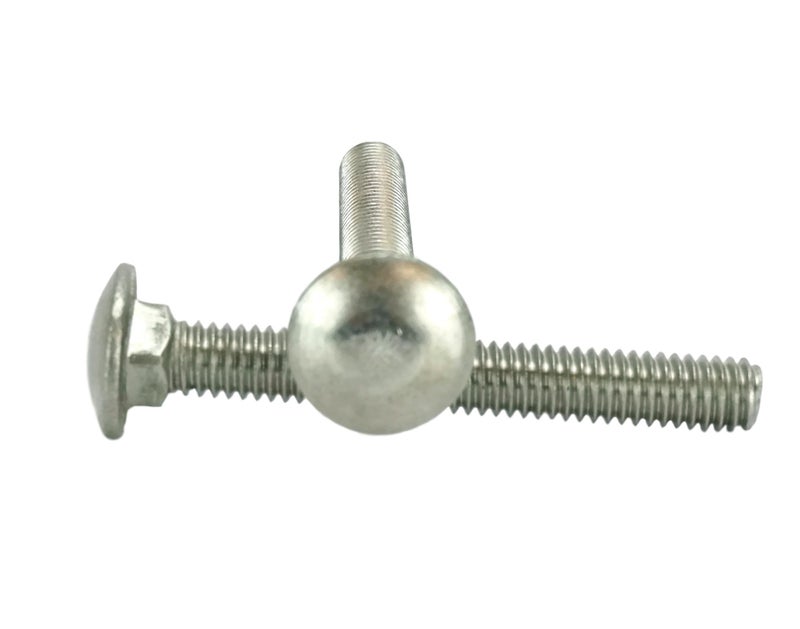 Chenango Supply Stainless 5/16-18 x 2-1/2inches Carriage Bolt (1inches to 5inches Lengths Available in Listing), 18-8 Stainless Steel,25 Pieces (5/16-18x2-1/2) - Image 1